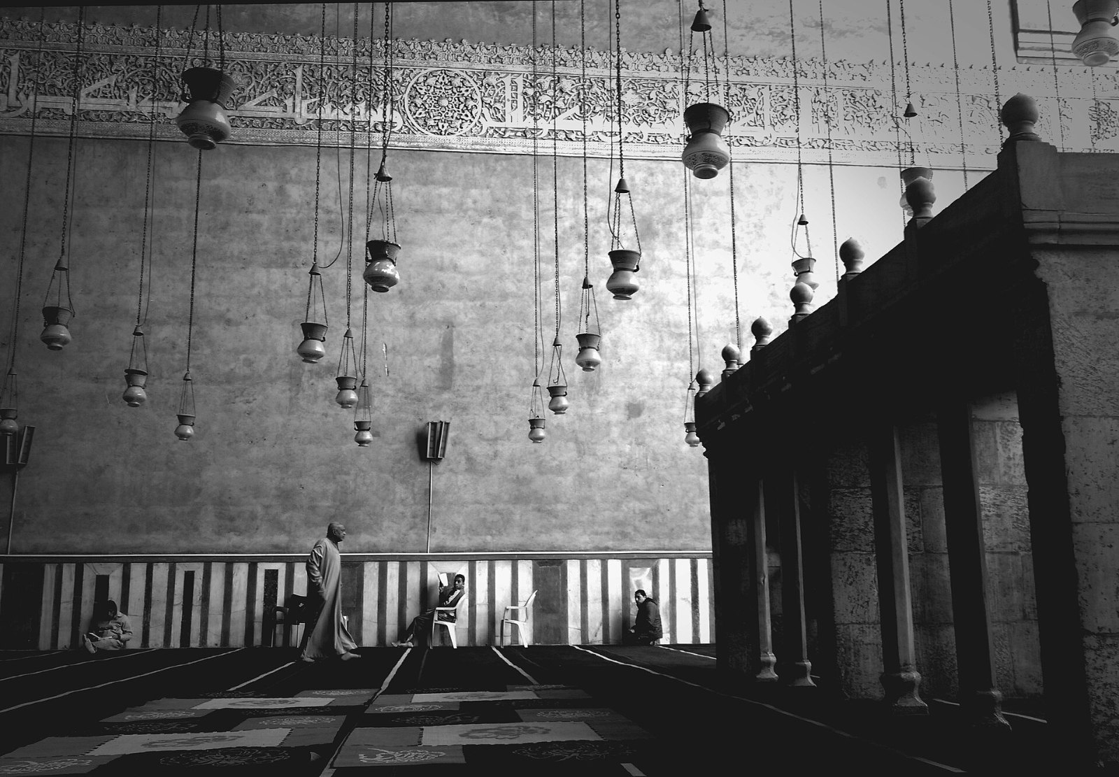 مشهد من مسجد ومدرسة السلطان حسن